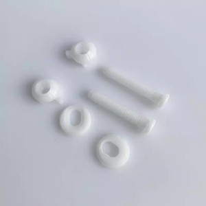 Toilet Seat Locking <b>Bolt</b> Plastic Screw Nut Set For Classic Toilet Fixing Accessories Durable Pair - Product Image 3