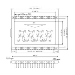 ET-4638 tùy chỉnh <span class=keywords><strong>4</strong></span> chữ số nhiên liệu Dispenser Màn hình <span class=keywords><strong>LCD</strong></span> bảy đoạn <span class=keywords><strong>LCD</strong></span> trạm xăng bơm hiển thị cho gilbarco nhiên liệu Dispenser - Product Image 6