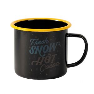 Mug en acier inoxydable émaillé personnalisé, cadeau promotionnel, logo imprimé en sérigraphie, conserve la chaleur/la fraîcheur, 360 ml, Noël - Product Image 5