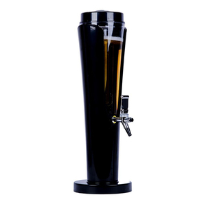 Acciaio inossidabile 3L birra torre staccabile tubo di ghiaccio trasparente con doppio rubinetto Bar porta bevande contenitore - Product Image 2