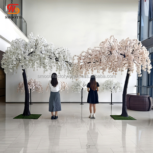 ตกแต่งงานแต่งงานและงานวันวาเลนไทน์ LEDA ต้นซากุระผ้าไหมสีขาวชมพูขนาดใหญ่คุณภาพสูง - Product Image 6
