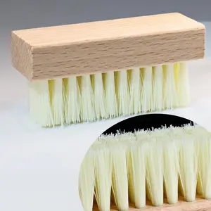 Best Selling Natural Wood Shoe Brush Custom Logo Sneaker Shoe Cleaning Brush