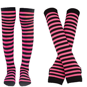 Ensemble chauffe-<span class=keywords><strong>bras</strong></span> pour femmes sur le thème de Noël Halloween bas pour femmes chaussettes hautes à rayures pour femmes adultes DOM-C23-77 - Product Image 5