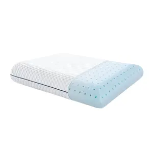 Standart boy yurt odası şartları yatak yastık yıkanabilir kapak ile havalandırmalı Infused jel bellek köpük yastık