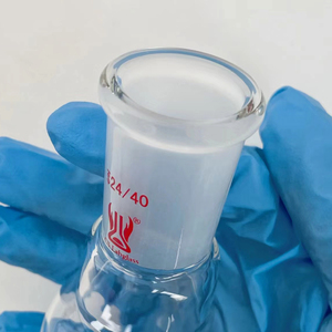 50-<span class=keywords><strong>1000ml</strong></span> thủy tinh Borosilicate chưng cất nhận thiết bị nặng tường đơn cổ phẳng đáy bình Sôi khớp tiêu chuẩn - Product Image 2