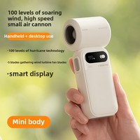 Turbine moderne à 100 vitesses Mini ventilateur électrique à grande vitesse Nouveau petit canon à vent à grande vitesse Ventilateur de bureau et extérieur