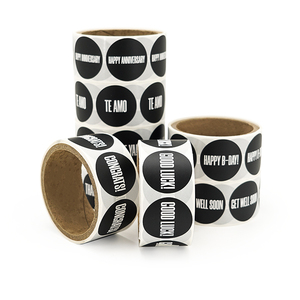 Custom Printed <b>Logo</b> Labels for Packaging Vinyl Waterproof <b>Sticker</b> Printing Roll Label Round <b>Stickers</b> - Product Image 3