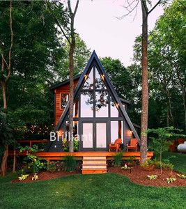 Maison préfabriquée de luxe européenne, mobile, de type chalet de loisirs, avec structure <span class=keywords><strong>en</strong></span> acier étanche, pour appartements et voyages de vacances, maison <span class=keywords><strong>en</strong></span> A-frame <span class=keywords><strong>en</strong></span> promotion - Product Image 2