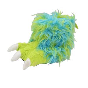 Pantoufles en fourrure moelleuses, colorées, chaussures chaudes <span class=keywords><strong>d</strong></span>'hiver, patte de monstre, personnalisées, bon marché - Product Image 5