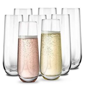 Flûtes à <span class=keywords><strong>champagne</strong></span> en plastique sans pied, recyclables, sans BPA et incassables Verres à griller jetables en plastique transparent de 9 oz - Product Image 4