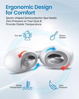 Masque de massage électrique pour les yeux Instrument de compression à vapeur et à froid/chaud pour la beauté des yeux Protecteur électrique pour les yeux