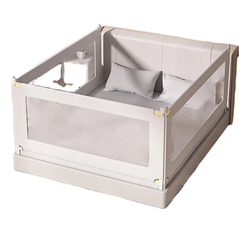 유아용 트윈 풀 퀸 킹 사이즈 용 수직 리프팅 접을 수있는 높이 조절 가능한 안전 침대 가드 레일