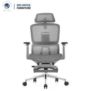 เก้าอี้สำนักงานผู้บริหารแบบหมุนได้ พนักพิงสูง ตาข่าย ระบายอากาศ ออกแบบตามหลักสรีรศาสตร์ ปรับได้ ทันสมัย ที่วางแขนปรับได้ 3 มิติ โครงอะลูมิเนียม ห้าขา - Product Image 4