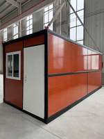 Maison conteneur standard mobile et pliable, 1 chambre, 1 salle de bain, maison préfabriquée modulaire, bureau moderne ignifuge, hôtel