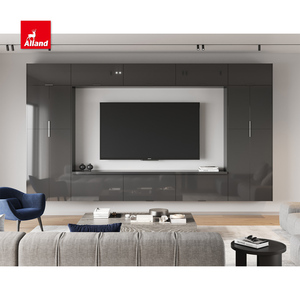 AllandCabinet Modern Villa House Revonation Custom Kitchen Cupboard High Gloss Laque Finish MDF Carcase Laminate Islands Home - Product Image 3