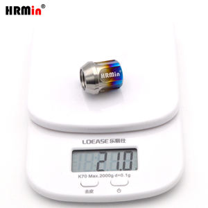 HRMin 10.9 kelas anti-maling kerucut kursi Gr.5 roda Titanium mur roda Titanium mur pengunci M14 * 1.5*27mm untuk Jeep Tesla mobil balap - Product Image 6