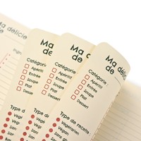 Carnet A6 spirale rigide personnalisé Haha Brand avec couverture givrée, impression UV – Idéal pour la planification nomade, une idée cadeau instantanée