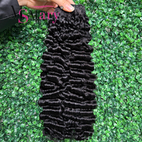 Extensions de cheveux humains Double Drawn 15A, vierges bruts, bouclés birmans SDD, épaisses et alignées, pour professionnels