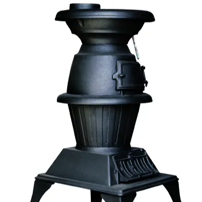 Estufa de chimenea de hierro fundido antiguo, calentador de combustible múltiple con diseño ecológico, aprobado por la CE