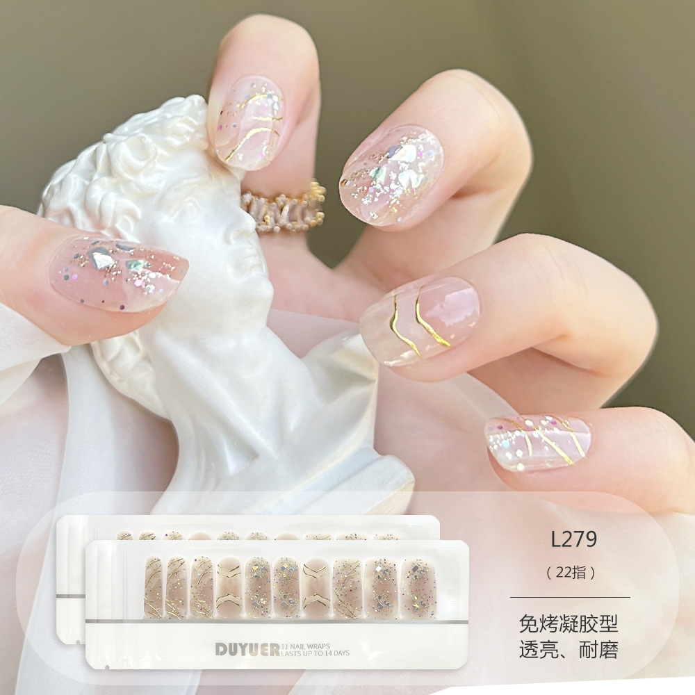 Wholesale Nail Wrap Premium UV Gel Stickers for Fashion