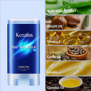 Keraliss Strong Hold Rice Water Filler, gel pour cheveux non gras à l'huile d'argan et à la rose, pour dreadlocks, contrôle des frisottis, cire pour les bords - Product Image 2