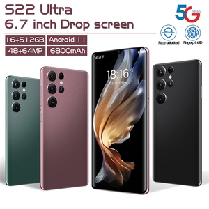 สมาร์ทโฟน <span class=keywords><strong>S22</strong></span> Ultra หน้าจอเต็มขนาด 6.9 นิ้ว ความจุ 16+<span class=keywords><strong>512GB</strong></span> ระบบปฏิบัติการ Android ปลดล็อค รองรับซิมคู่ โทรศัพท์มือถือสำหรับเล่นเกม - Product Image 2