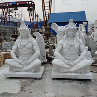 Escultura de Ganesha de Tamaño Real Tallada a Mano para Decoración de Templos Hindúes al Aire Libre, Estatua de Ganesha Pintada en Mármol