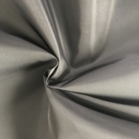 Tissu imitation PU noir à mémoire de forme 75D, enduit avec WR pour la veste Honda PU
