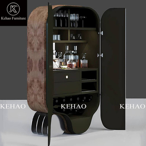 Italian Light Luxury Wine <b>Cabinet</b> High-end Villa Living Room <b>Wall</b> Household <b>Display</b> Solid Wood Storage Fowt37 High Luxury Wine - Product Image 5