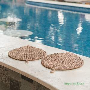Eco-Friendly Decorative Water Hyacinth Table <b>Mat</b> Handbraided <b>Plate</b> Charger Place <b>Mats</b> High Quality from Vietnam - Product Image 3