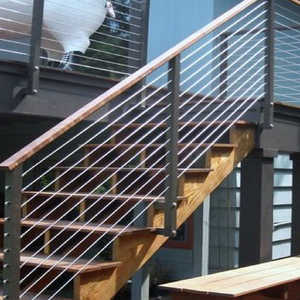 Système de garde-corps de balcon et d'<span class=keywords><strong>escalier</strong></span> en acier inoxydable de qualité supérieure - Utilisation en extérieur, design français, résistant à la corrosion, résistance maximale - Product Image 1