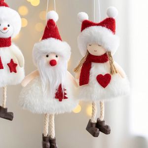 High Quality Vintage Christmas <b>Decoration</b> Santa Snowman Hanging for <b>New</b> <b>Year</b> Party Home Kids Gift - Product Image 2