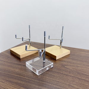 Supporto per espositore in acrilico in legno da 12mm di spessore con braccioli in metallo regolabili <span class=keywords><strong>cavalletto</strong></span> per Logo personalizzato da collezione - Product Image 2