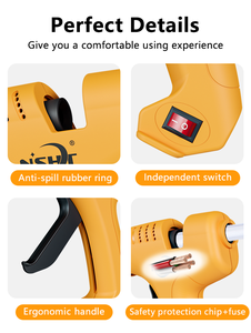 100W Hot Sale High Temp Hot-melt Pistolas de Cola para 11mm Glue Sticks Artesanato Escola Home Repair DIY Ferramentas Manuais Armas de Cola Quente - Product Image 4