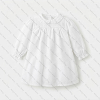 Vêtements pour enfants en gros, tenues 2 pièces pour filles, ensemble de vêtements pour bébés filles à manches longues à pois suisses roses