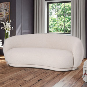 مجموعة الأثاث ، أرائك فاخرة ، أرائك بيضاء حديثة من القماش - Product Image 2