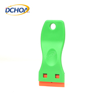 DOHOA Grattoir de sécurité pour vitres, grattoir à lame de rasoir avec lame en plastique, grattoir pour enlever les adhésifs et la colle