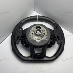 Volante de Cuero y Fibra de Carbono para <span class=keywords><strong>Mercedes</strong></span>-Benz 2018-2023 W167 W205 W213 GT <span class=keywords><strong>63</strong></span> Clase C/G/GLA, Personalizado y de Estilo Deportivo - Product Image 6