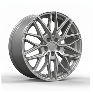 forged alloy <b>wheels</b> Intricate Mesh Design Spider <b>Spoke</b> Alloy <b>Wheels</b> Grey Polished Surface For Luxury Sedan and SUV - Product Image 5