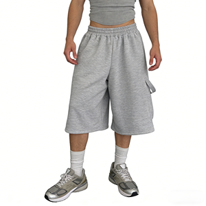 Nuevos shorts unisex vintage de verano con cordón, de punto, antiarrugas, transpirables, ecológicos, con patrón liso, informales para uso diario. - Product Image 1