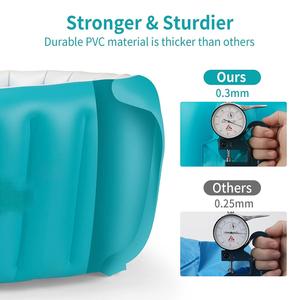 สระว่ายน้ำเด็กแบบเป่าลมพร้อมฐานกันลื่น อ่างอาบน้ำเด็กแบบพับได้สำหรับเด็กอายุ 0-5 ปี - Product Image 4