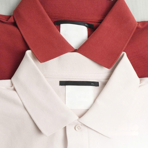 Unisexe pour Polo Col Flip Manches Courtes Respirant 100% Coton Tissu Tricoté-180 Grammes À La Mode Couleur Unie pour Hommes - Product Image 3