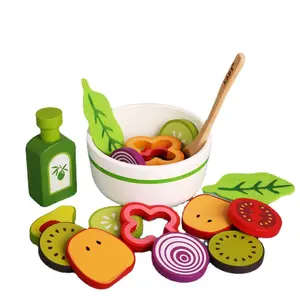 Wholesale Children's Puzzle Toys Pretend Cooking Toy Wooden Fruits And Vegetables Puzzle Magnetic Cutting Toy