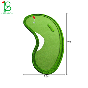 Tùy Chỉnh Kích Thước/Hình Dạng/Logo Cỏ Nhân Tạo Xách Tay Golf Đặt Màu Xanh Lá Cây Mat Với Không-Trượt EVA Bọt Cơ Sở Cho Mini Sân Golf - Product Image 6