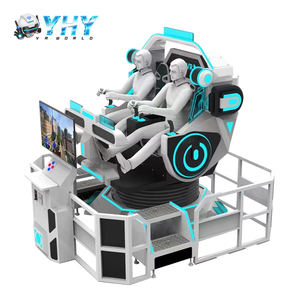 Giải trí trong nhà đồng tiền hoạt động trò chơi Bắn Súng VR mô phỏng máy 360 tàu vũ trụ đôi ghế chuyển động Ghế - Product Image 1