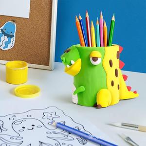 Kit de Manualidades para Niños, Portaplumas de Arcilla Seca al Aire, Juego de Escultura para Crear Monstruos/Dinosaurios - Product Image 6