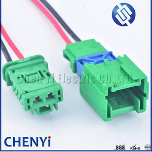 Hijau 2 Pin Blower mobil kipas pemanas Motor konektor Resistor untuk Tiida Sylphy Teana Citroen C3 C2 Peugeot Clio <span class=keywords><strong>3</strong></span> Megane - Product Image 3