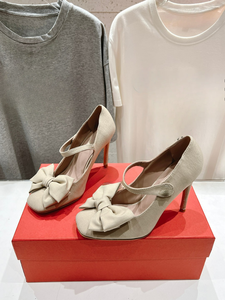 Ladies Elegant Bow Front Mary Jane <b>Heels</b> Comfortable Closed Toe Dress Footwear for Wedding Guest Office Party - Product Image 2