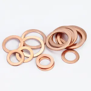 Flat Gasket Oil Nozzle Inch Din Standard Flat Washer Wholesale Spot Copper Brass Free Plain Round