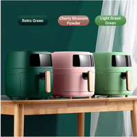 Four à Friture Sans Huile Électrique Multicolore en Plastique de Haute Qualité, 8 Menus Prédéfinis, Antiadhésif, Contrôle Numérique, Grande Capacité